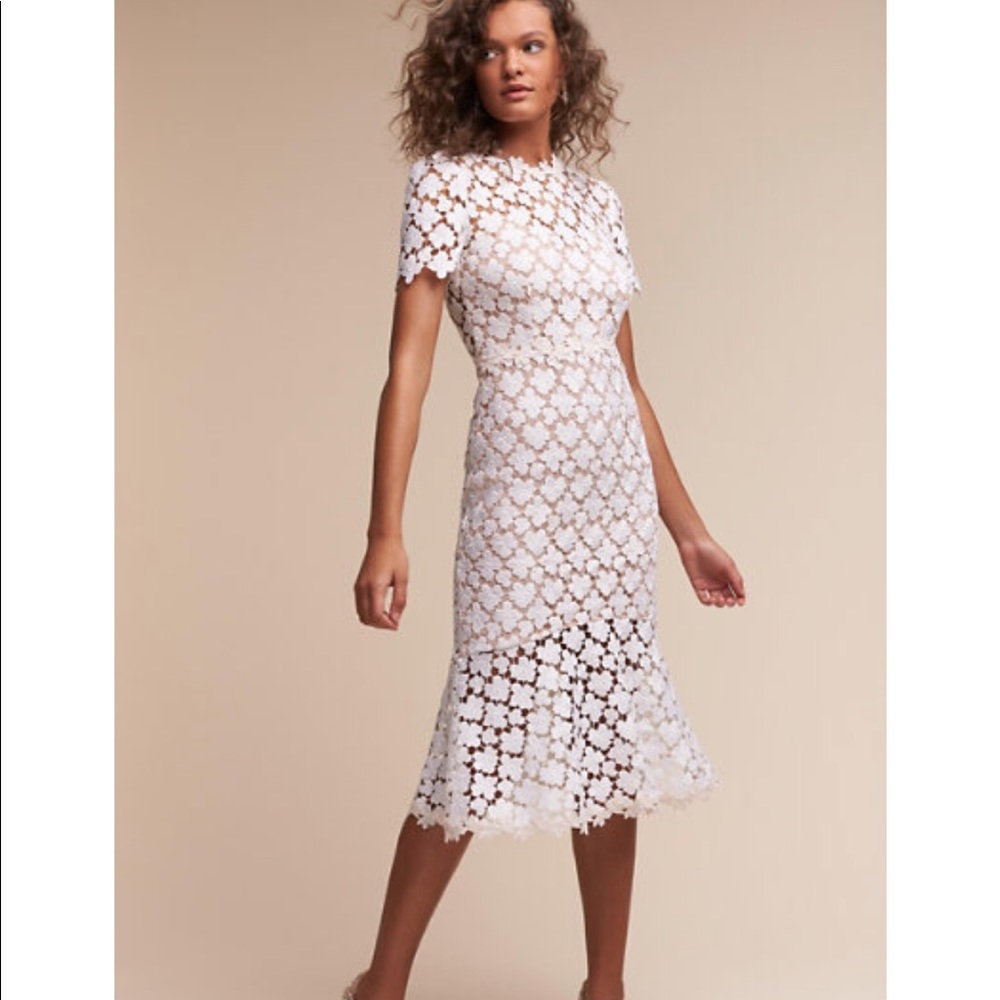 Jill by Jill Stuart BHLDN White Lowry Dress Size 0